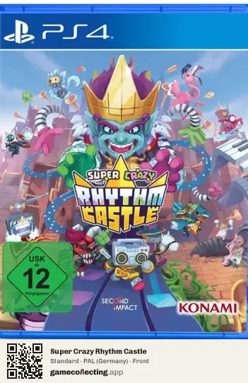 Super Crazy Rhythm Castle PlayStation 4, Germany box front
