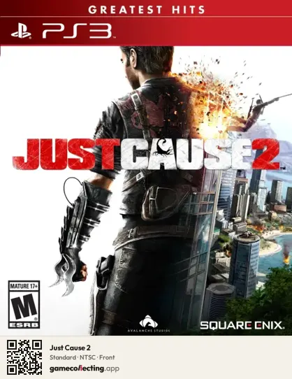 Just Cause 2 PlayStation 3, NTSC box front