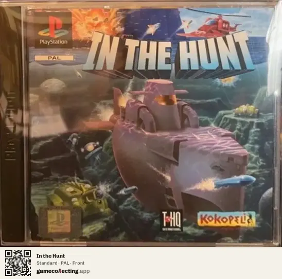 In the Hunt PlayStation, PAL box front