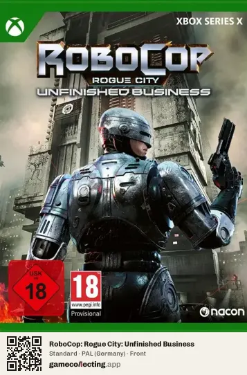 RoboCop: Rogue City: Unfinished Business Xbox Series X, Germany box front