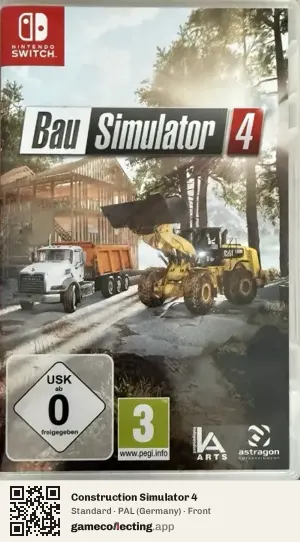 Construction Simulator 4 Nintendo Switch, Germany box front