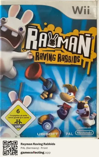 Rayman Raving Rabbids Nintendo Wii, Germany box front