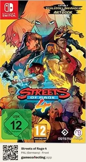 Streets of Rage 4 Nintendo Switch, Germany box front