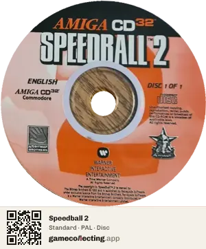 Speedball 2 Amiga CD32, PAL disc