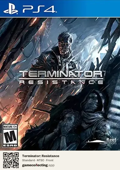 Terminator: Resistance PlayStation 4, NTSC box front