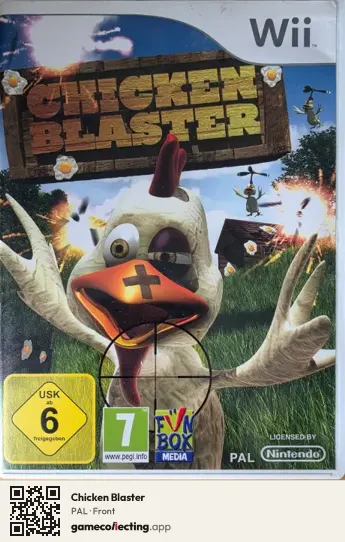 Chicken Blaster Nintendo Wii, PAL box front