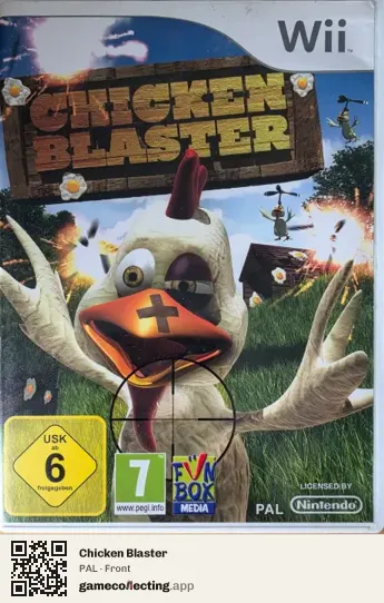 Chicken Blaster Nintendo Wii, PAL box front
