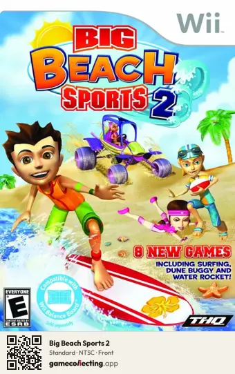 Big Beach Sports 2 Nintendo Wii, NTSC box front