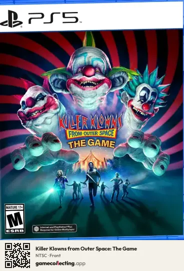 Killer Klowns from Outer Space: The Game PlayStation 5, NTSC box front