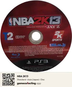 NBA 2K13 PlayStation 3, Asia disc