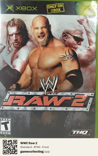 WWE Raw 2 Xbox, NTSC box front