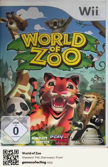 World of Zoo Nintendo Wii, Germany box front