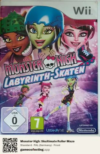 Monster High: Skultimate Roller Maze Nintendo Wii, Germany box front