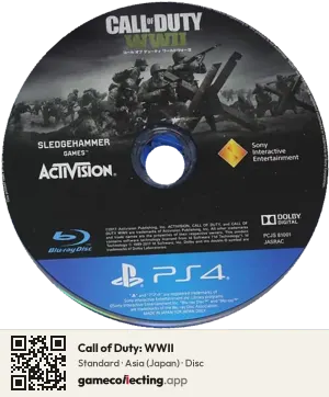 Call of Duty: WWII PlayStation 4, Asia disc