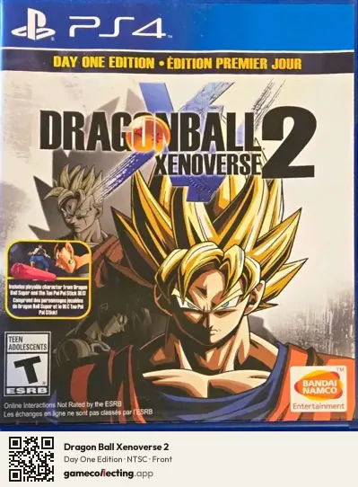 Dragon Ball Xenoverse 2 PlayStation 4, NTSC box front