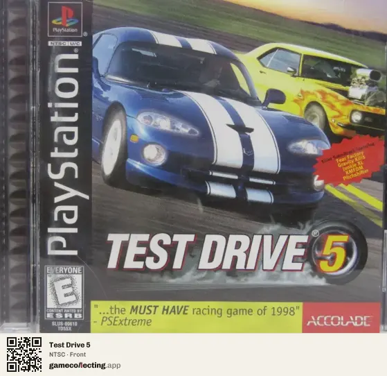 Test Drive 5 PlayStation, NTSC box front