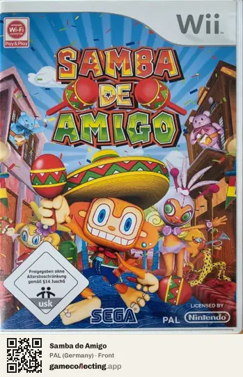 Samba de Amigo Nintendo Wii, Germany box front