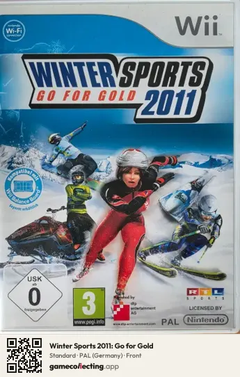Winter Sports 2011: Go for Gold Nintendo Wii, Germany box front