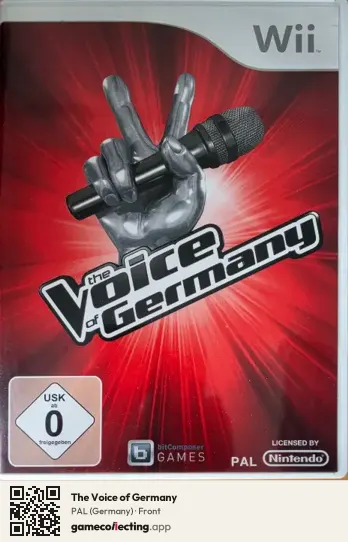 The Voice of Germany Nintendo Wii, Germany box front