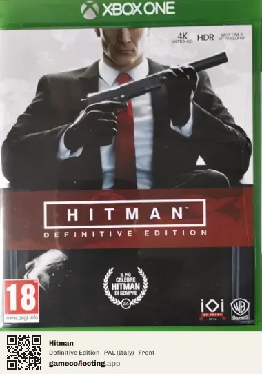 Hitman Xbox One, Italy box front