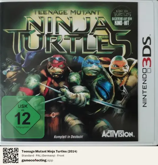 Teenage Mutant Ninja Turtles (2014) Nintendo 3DS, Germany box front