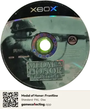 Medal of Honor: Frontline Xbox, PAL disc