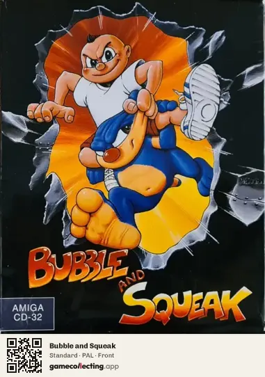 Bubble and Squeak Amiga CD32, PAL box front