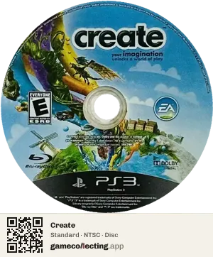 Create PlayStation 3, NTSC disc