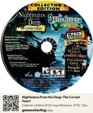 Nightmares from the Deep: The Cursed Heart Computer, NTSC disc