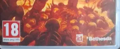 Doom, the PEGI square on its front