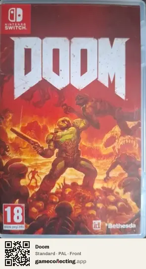 Doom Nintendo Switch, PAL box front