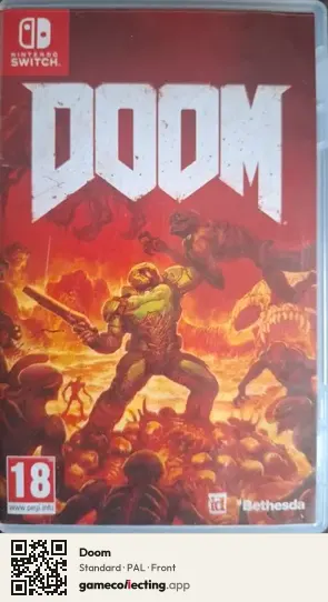 Doom Nintendo Switch, PAL box front