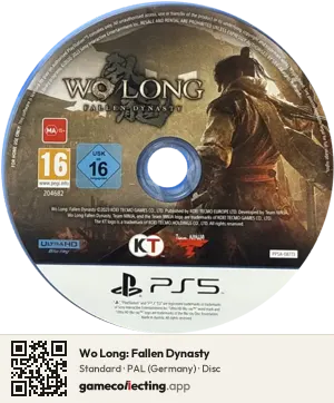 Wo Long: Fallen Dynasty PlayStation 5, PAL disc