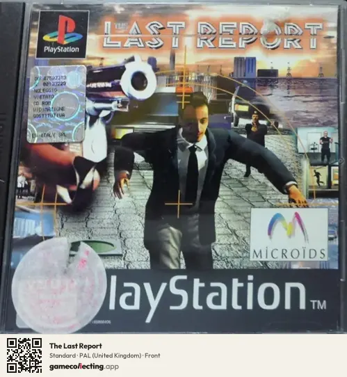 The Last Report PlayStation, United Kingdom box front