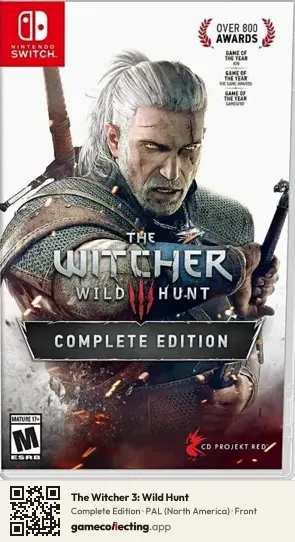 The Witcher 3: Wild Hunt Nintendo Switch, North America box front