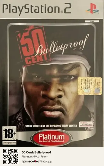 50 Cent: Bulletproof PlayStation 2, PAL box front