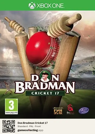 Don Bradman Cricket 17 Xbox One, PAL box front
