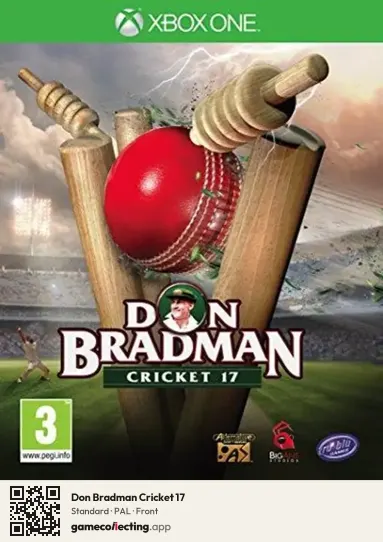 Don Bradman Cricket 17 Xbox One, PAL box front