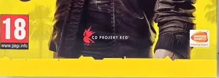 Cyberpunk 2077, the PEGI square on its front