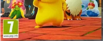 Detective Pikachu Returns, the PEGI square on its front