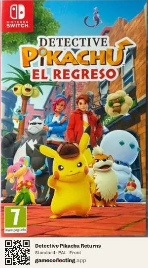 Detective Pikachu Returns Nintendo Switch, PAL box front