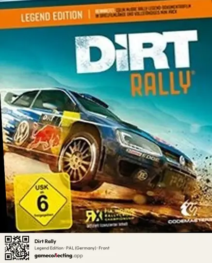Dirt Rally PlayStation 4, Germany box front