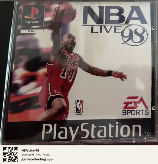 NBA Live 98 PlayStation, PAL box front
