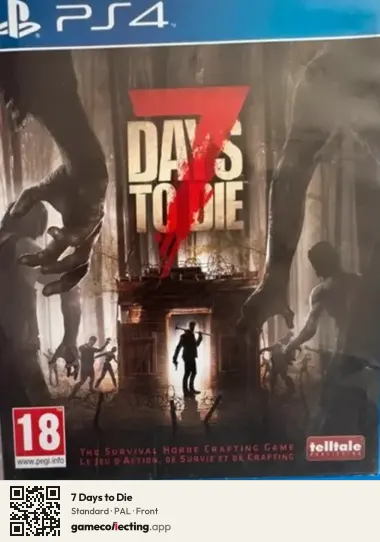 7 Days to Die PlayStation 4, PAL box front