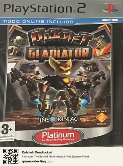Ratchet: Deadlocked PlayStation 2, Spain box front