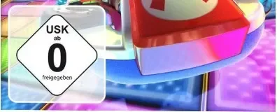 Mario Kart 8 Deluxe, the USK square on its front