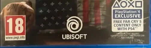 Far Cry 5, the USK square on its front