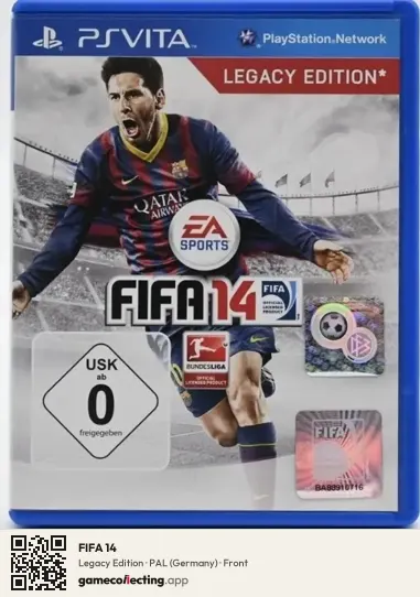 FIFA 14 PlayStation Vita, Germany box front
