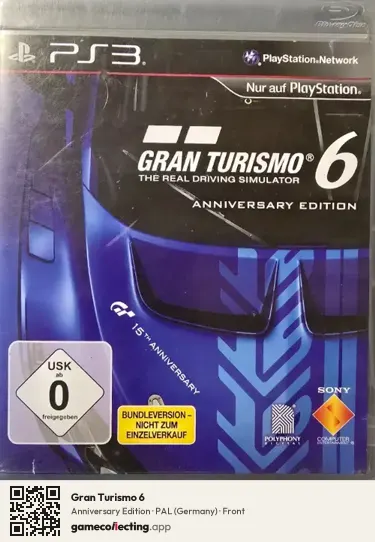 Gran Turismo 6 PlayStation 3, Germany box front