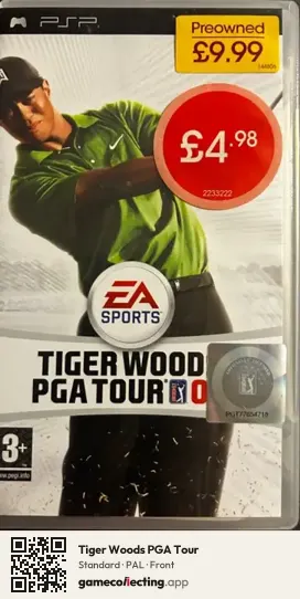 Tiger Woods PGA Tour PlayStation Portable, PAL box front